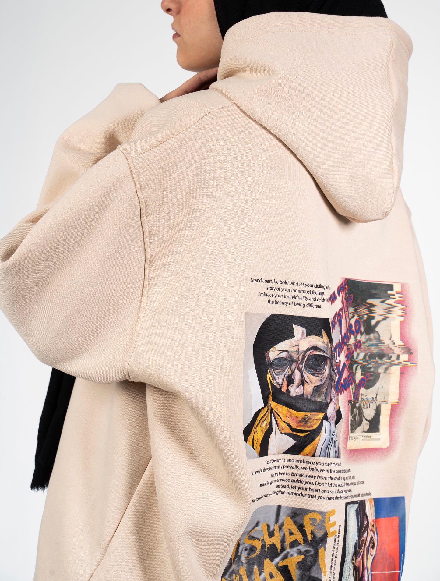 NUDE BLUR HOODIE